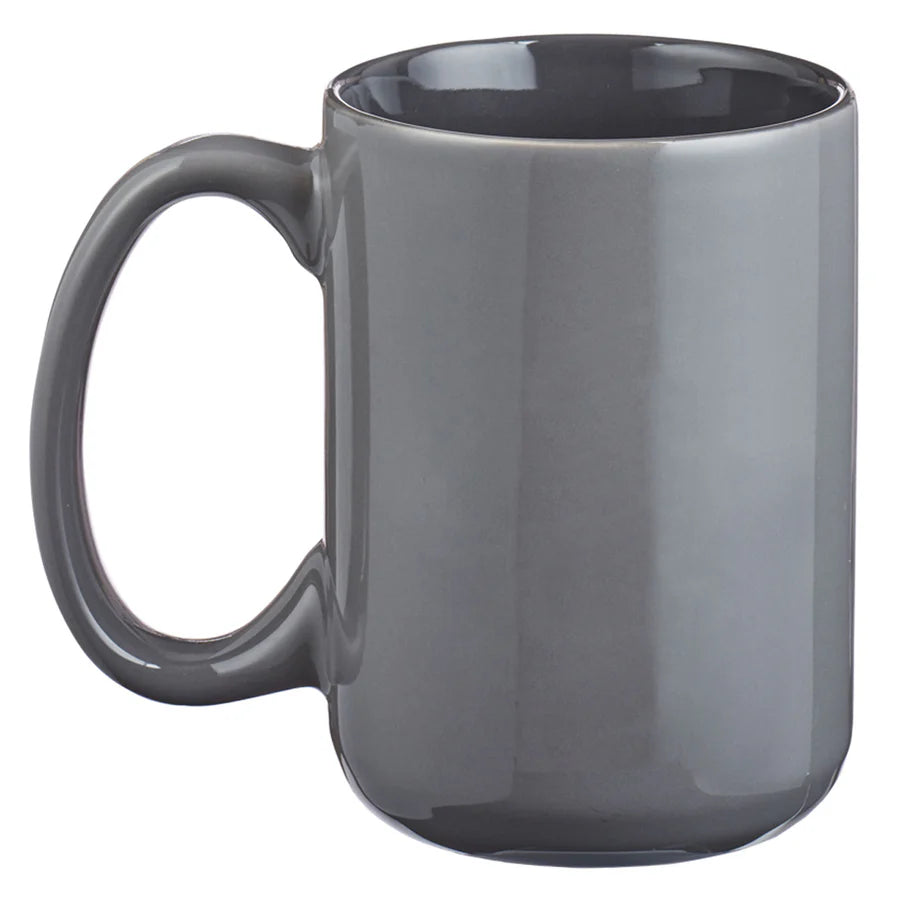 Be Strong & Courageous Mug | Joshua 1:9 Grey Ceramic