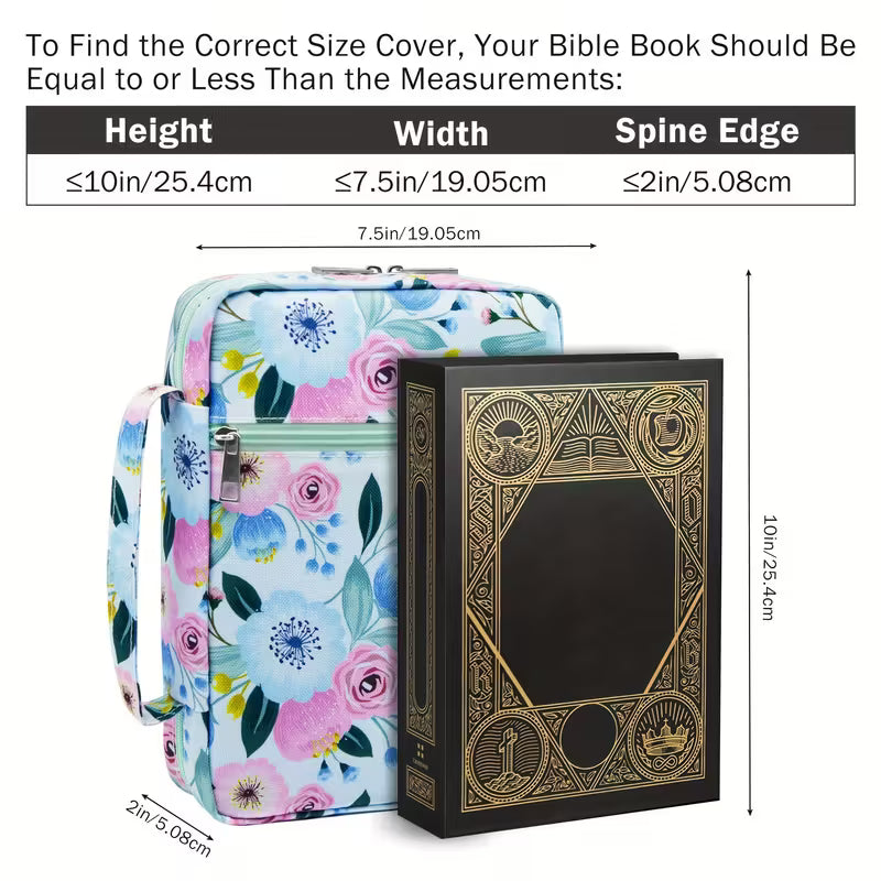 Bible Carry Bag - Floral Design