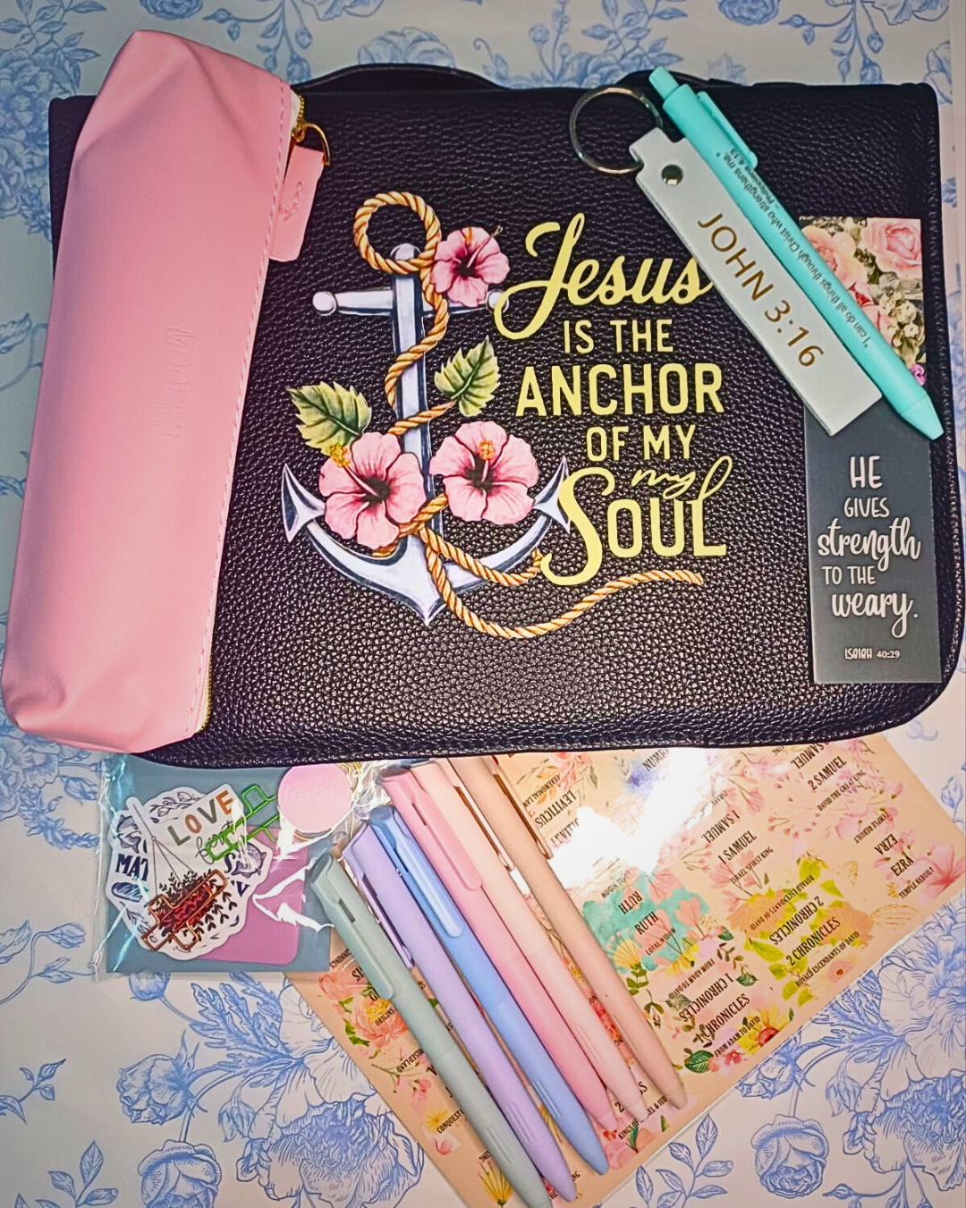 Large Pink Journaling Kit | Bible Study & Devotional Tools