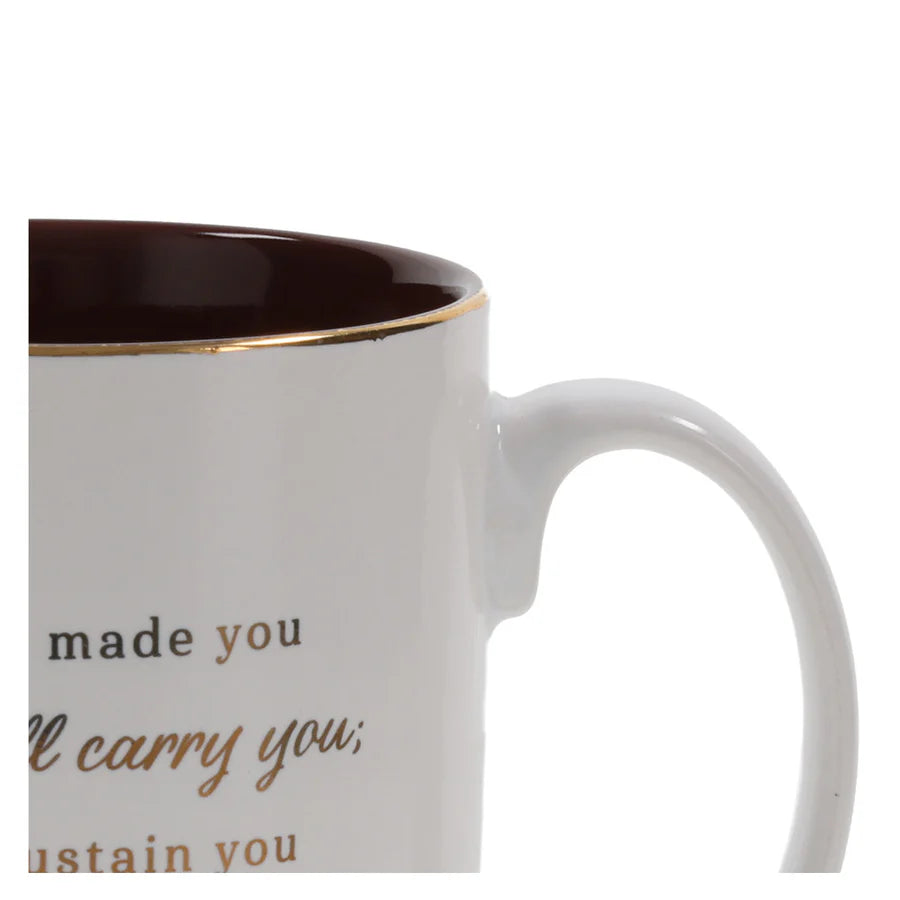 Footprints Ceramic Mug | Isaiah 46:4 Lighthouse Collection