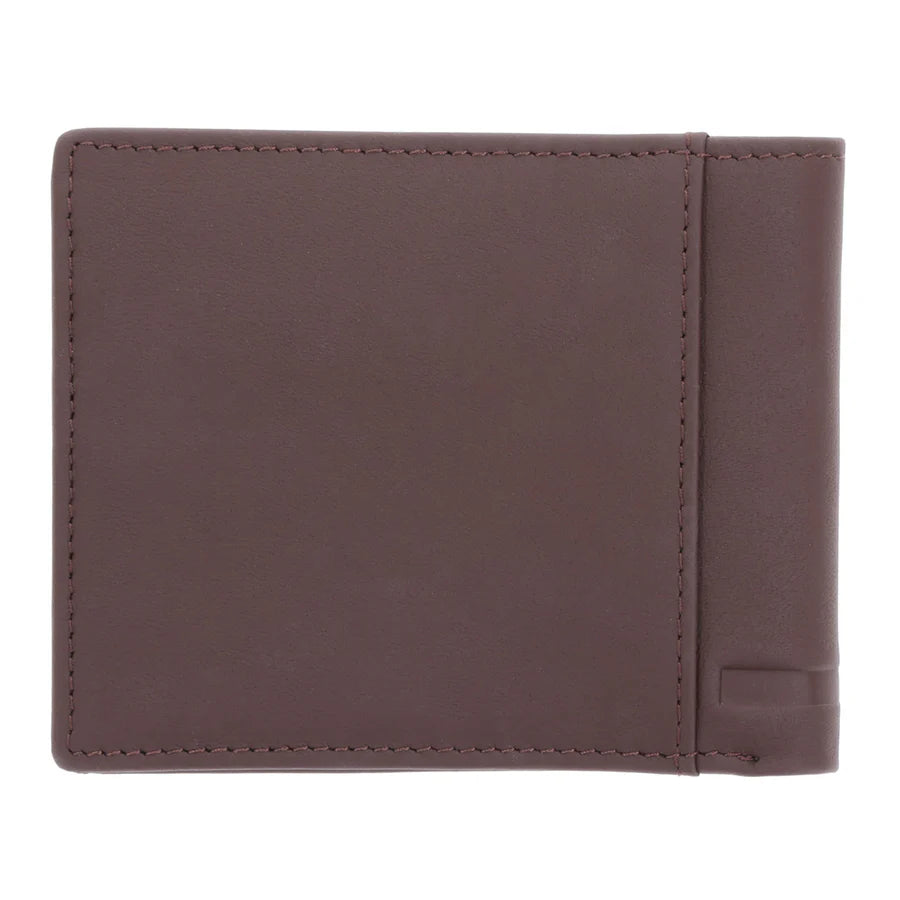 Strong and Courageous; Genuine Leather Wallet – Joshua 1:9