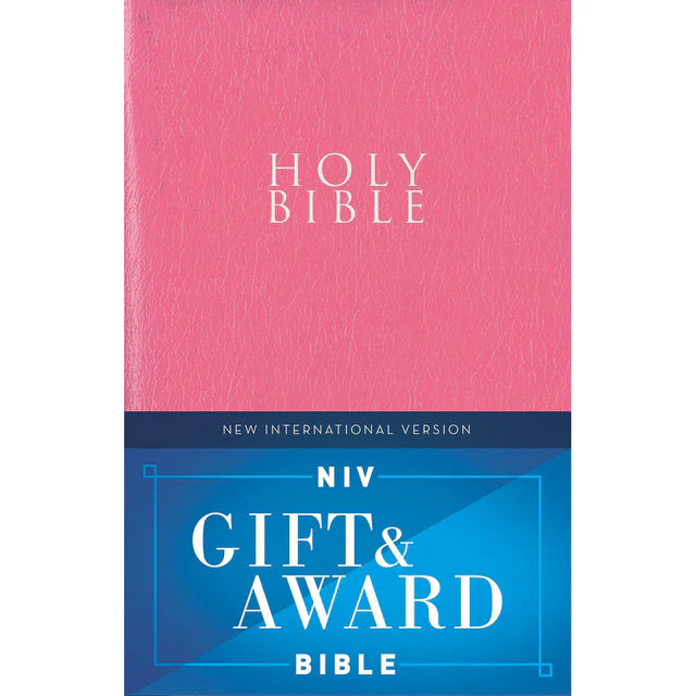 NIV Gift & Award Bible – Pink Red Letter Comfort Print; Neriah's Light