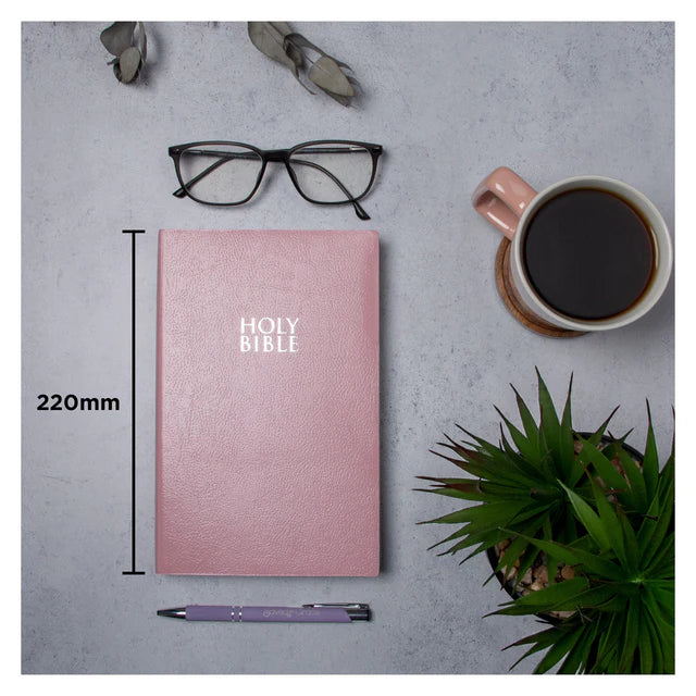 NIV Gift & Award Bible – Pink Red Letter Comfort Print; Neriah's Light