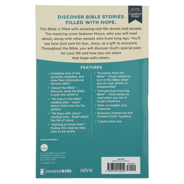 NIV Kids Economy Bible – Paperback Comfort Print; Neriah's Light