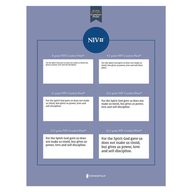 NIV Tan Imitation Leather Personal Size Student Bible Comfort Print