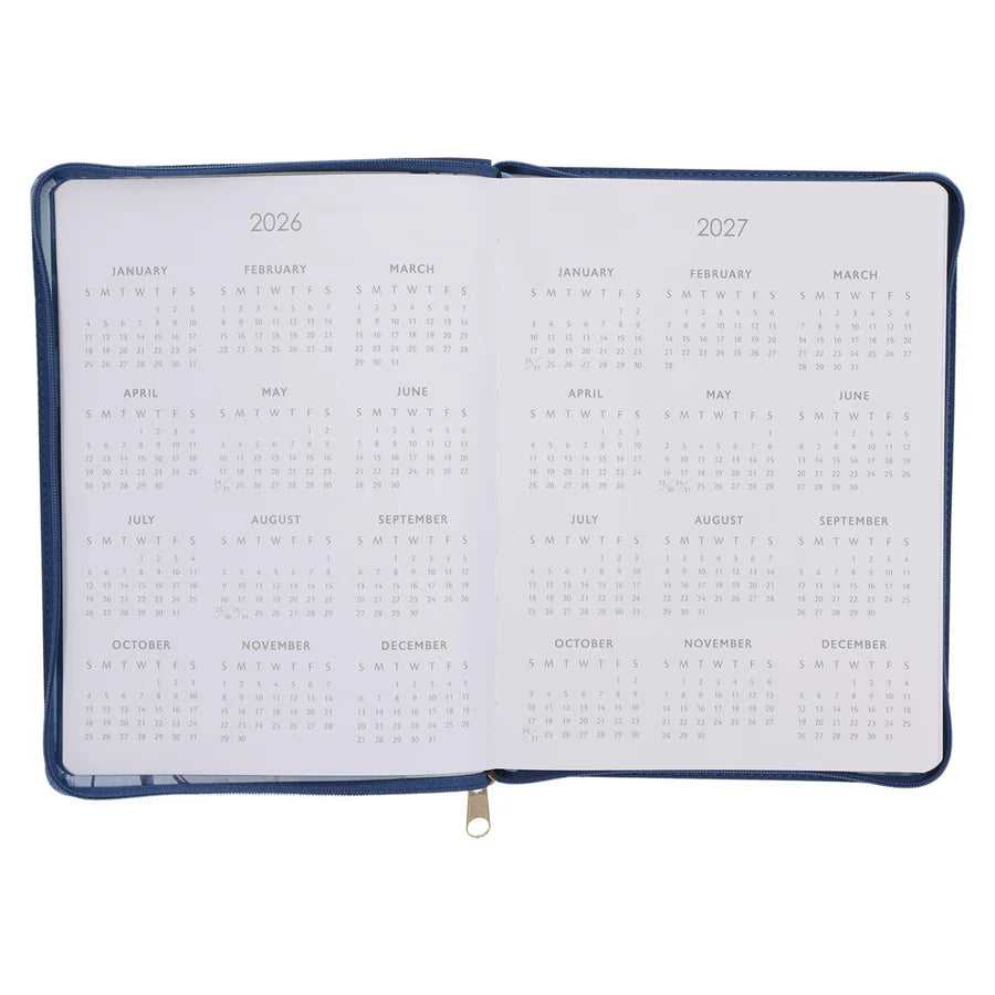 Neriah’s Light; 2026 18-Month Planner; I Know the Plans Faux Leather Zip