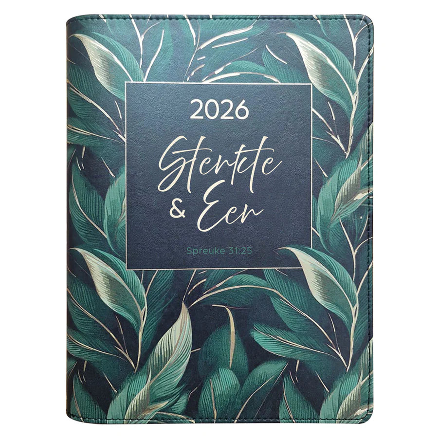 Neriah’s Light; 2026 18-Month Planner; Strength & Dignity Faux Leather Zip