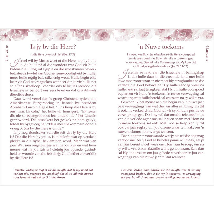 ‘N Lewe Naby God Dagboek | Grootdruk Spons Hardeband Devosieboek