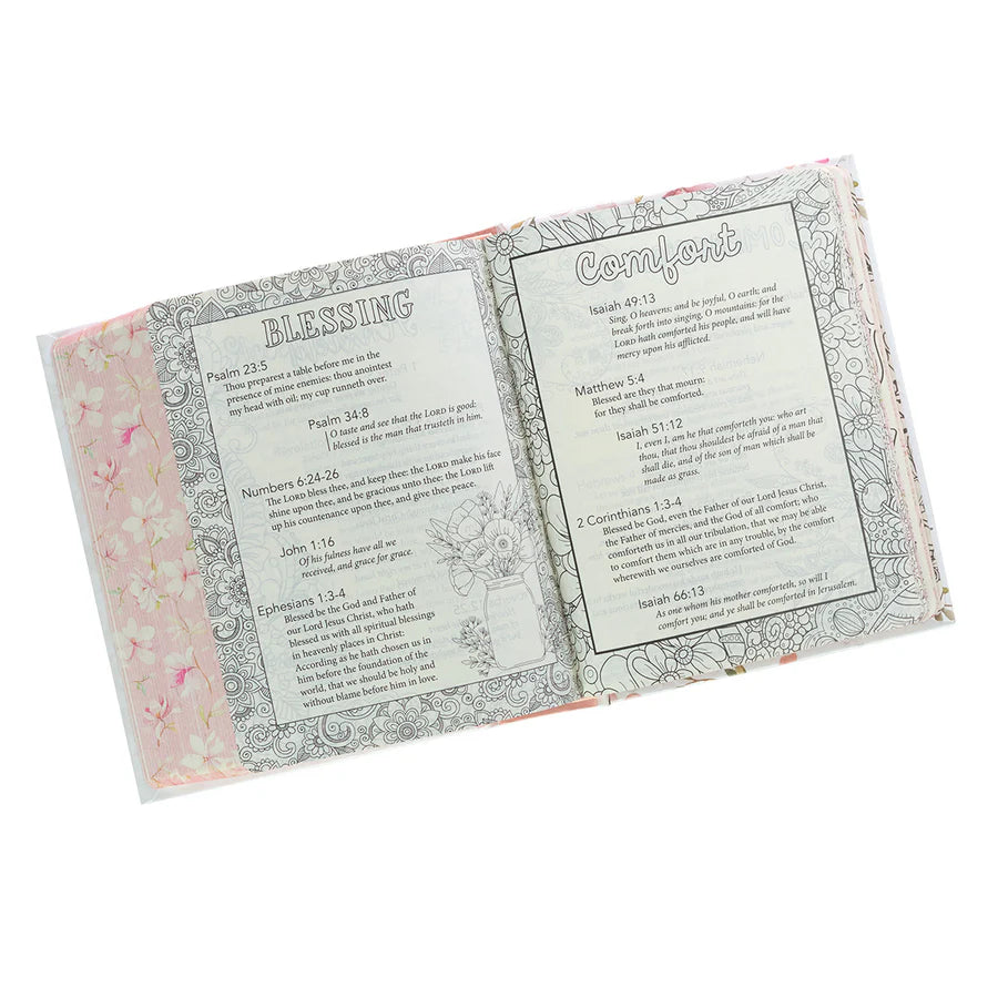 KJV Promise Journaling Bible | Flower Garland Faux Leather Hardcover