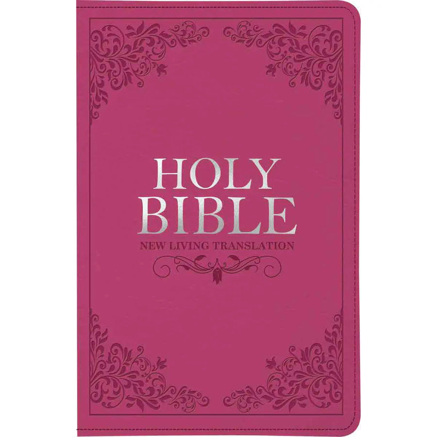 NLT Standard Bible – Pink Faux Leather; Thumb Index; Neriah’s Light