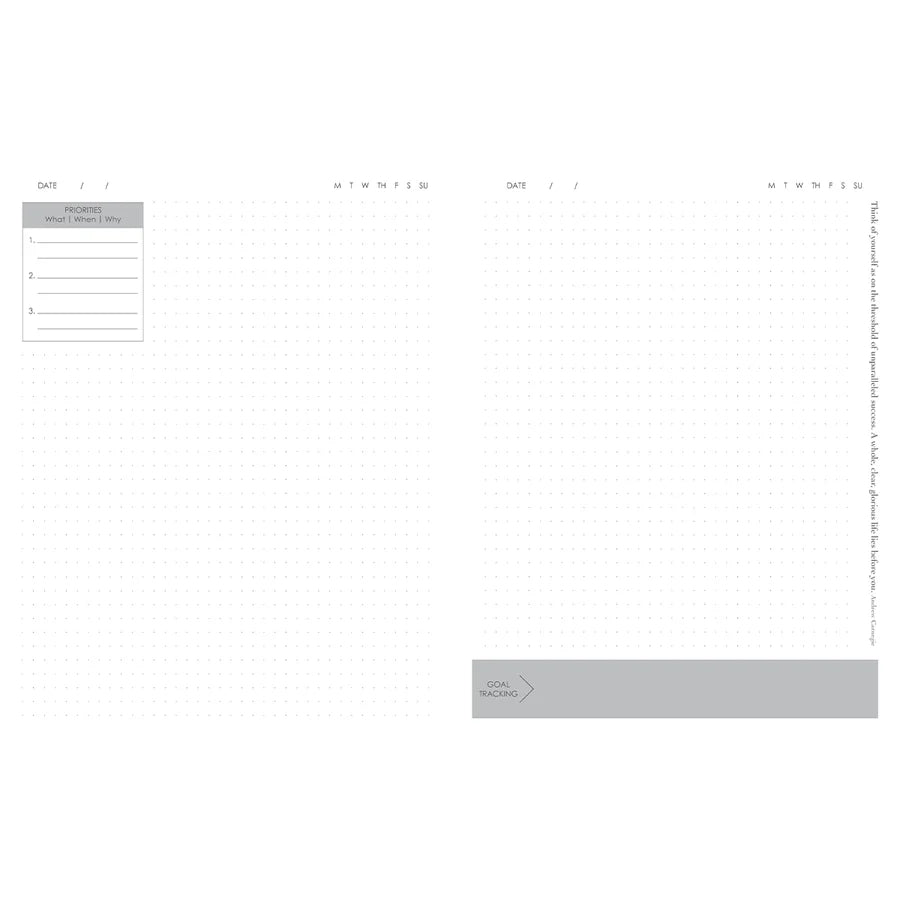 Neriah’s Light; Baxter Undated Planner A4; Grey Fibre Flexcover