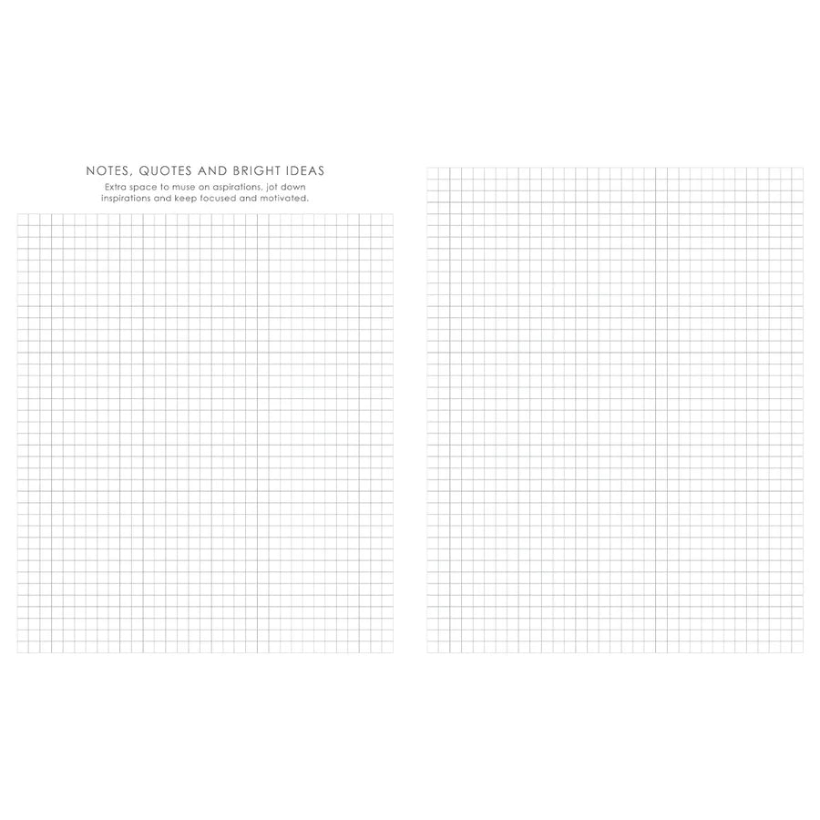 Neriah’s Light; Baxter Undated Planner A4; Grey Fibre Flexcover