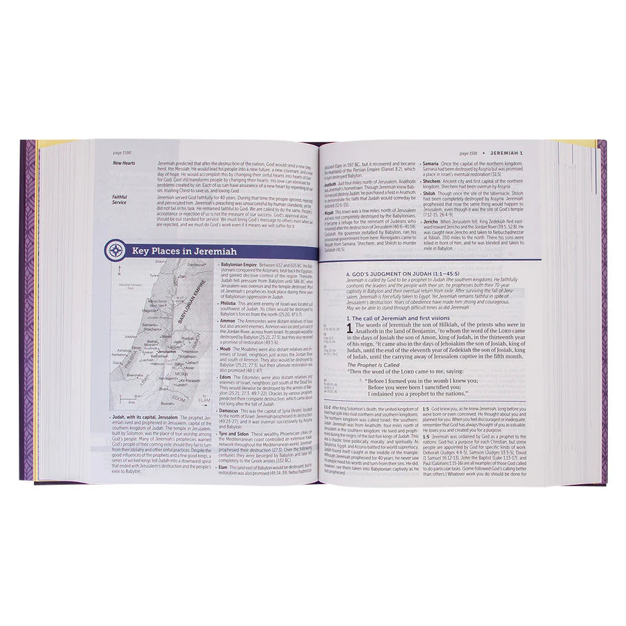 NKJV Life Application Study Bible | Large Print Hardcover Edition