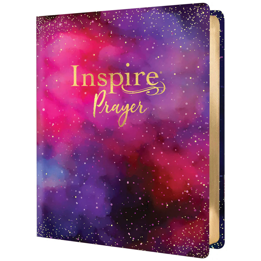NLT Inspire Prayer Bible – Giant Print; Purple Faux Leather; Neriah’s Light