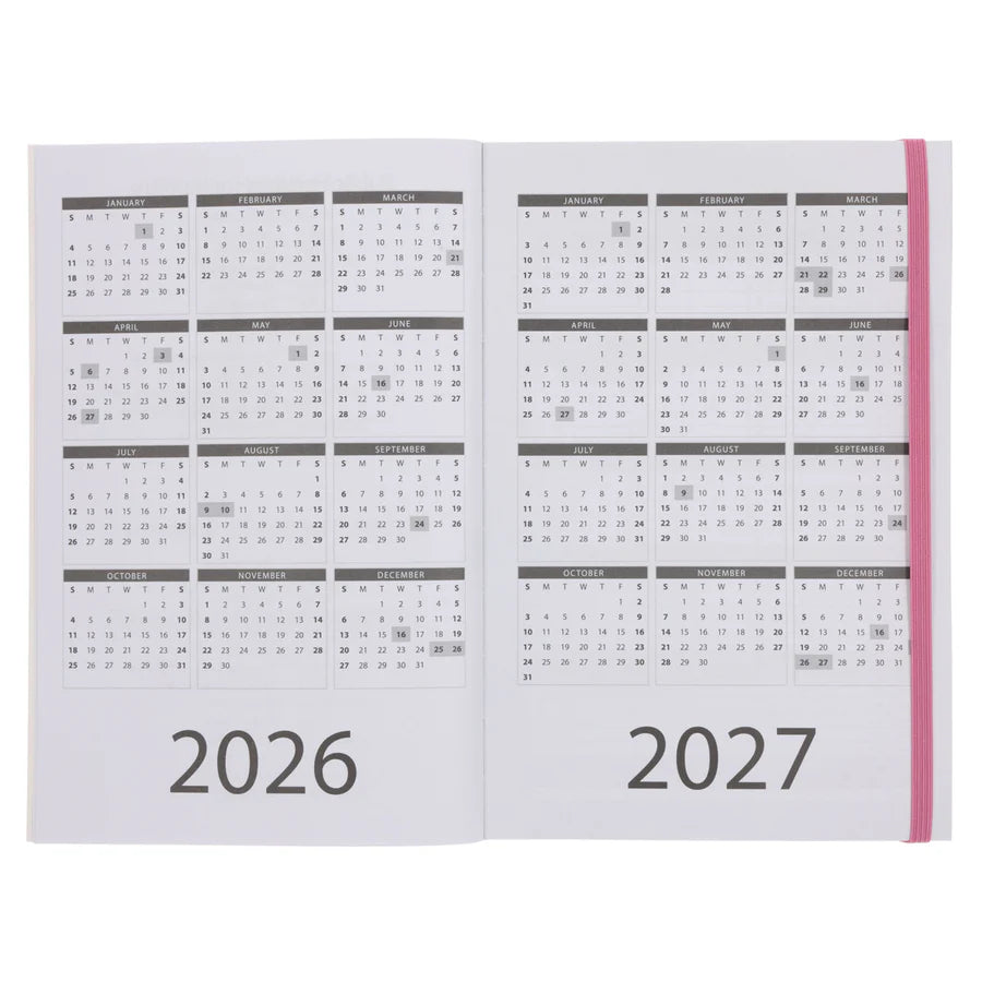 Neriah’s Light; 2026 A5 Daily Planner; Floral Paperback Diary