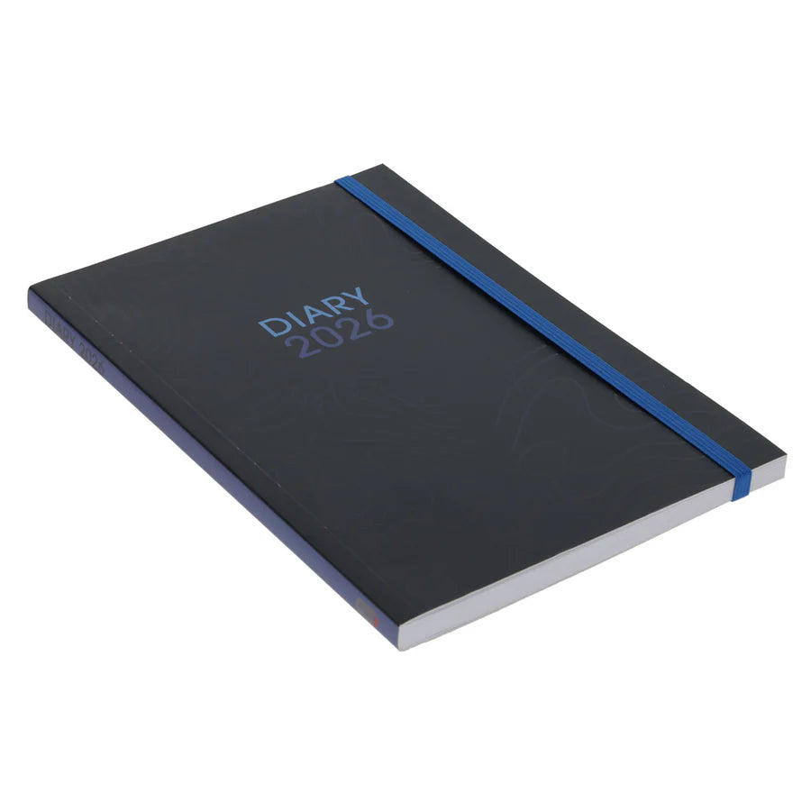Neriah’s Light; 2026 A5 Daily Planner; Blue Navy Paperback Diary