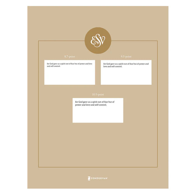 ESV Black Imitation Leather Value Personal Size Bible Giant Print