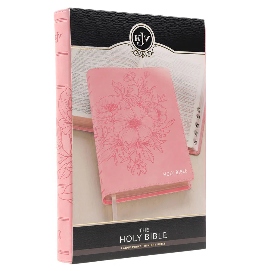 KJV Thinline Large Print Bible – Ballet Pink; Neriah’s Light