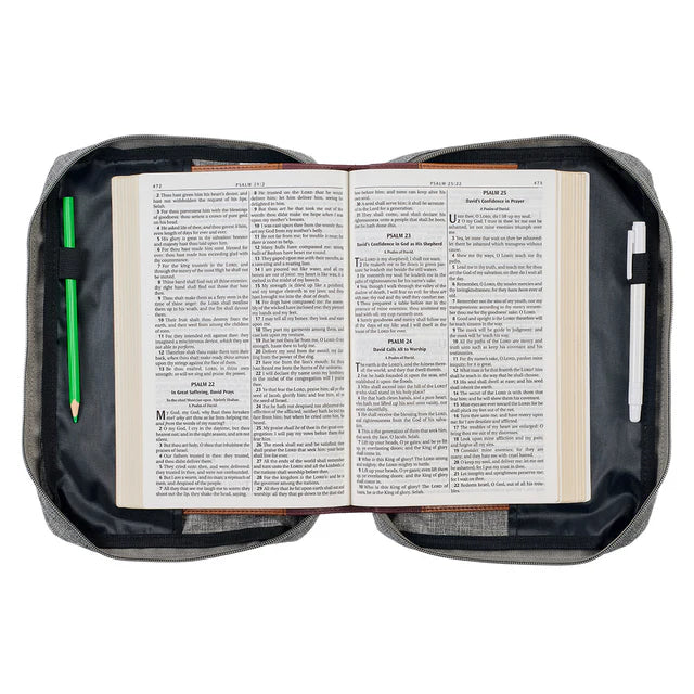 Strong & Courageous; Bible Bag; Poly-Canvas Cover; Neriah’s Light