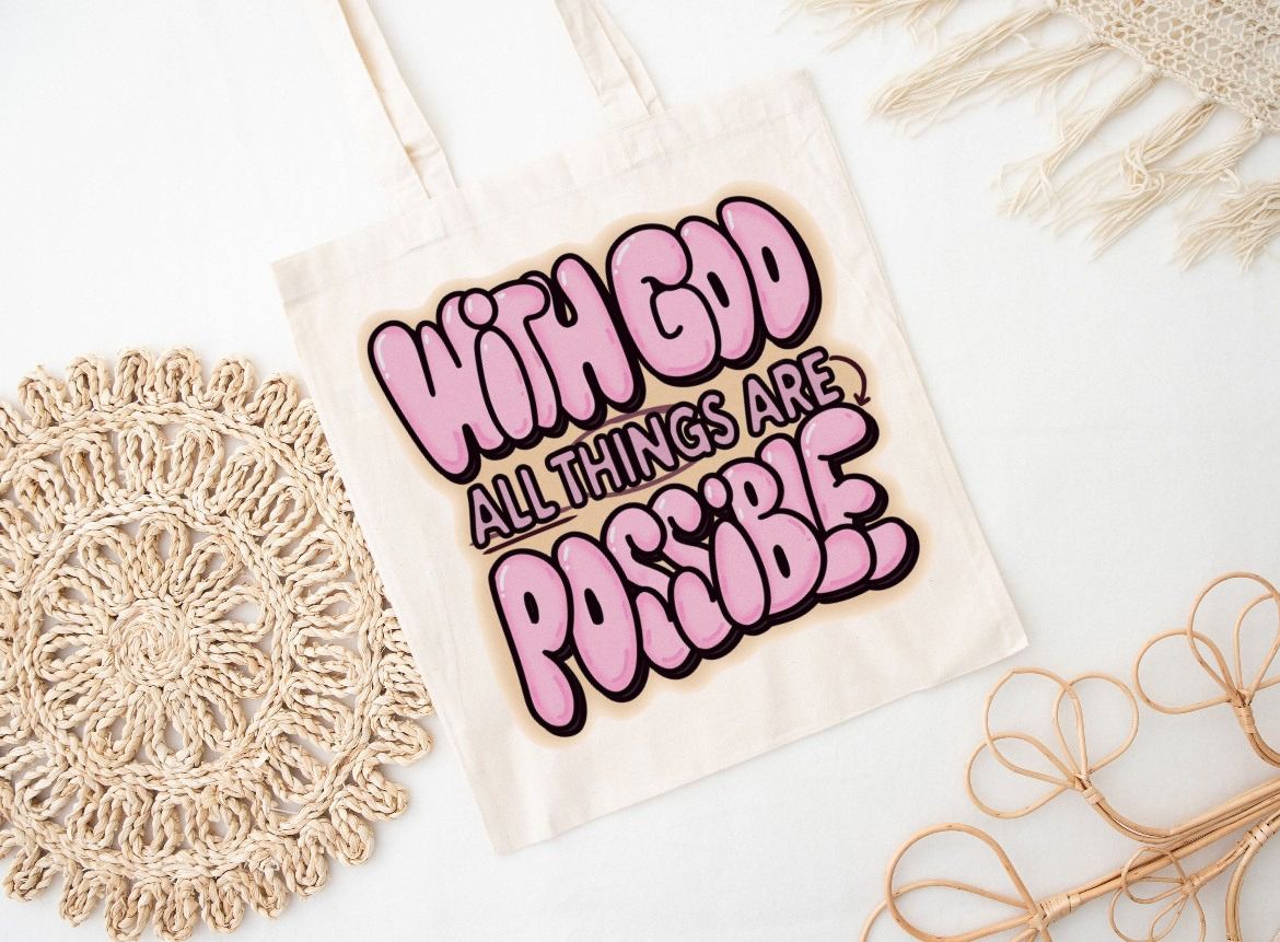 Neriah’s Light; Tote Bag – With God