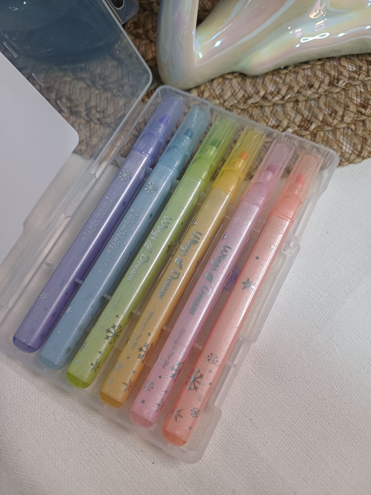 Glitter Highlighters Quick Dry 6 pack