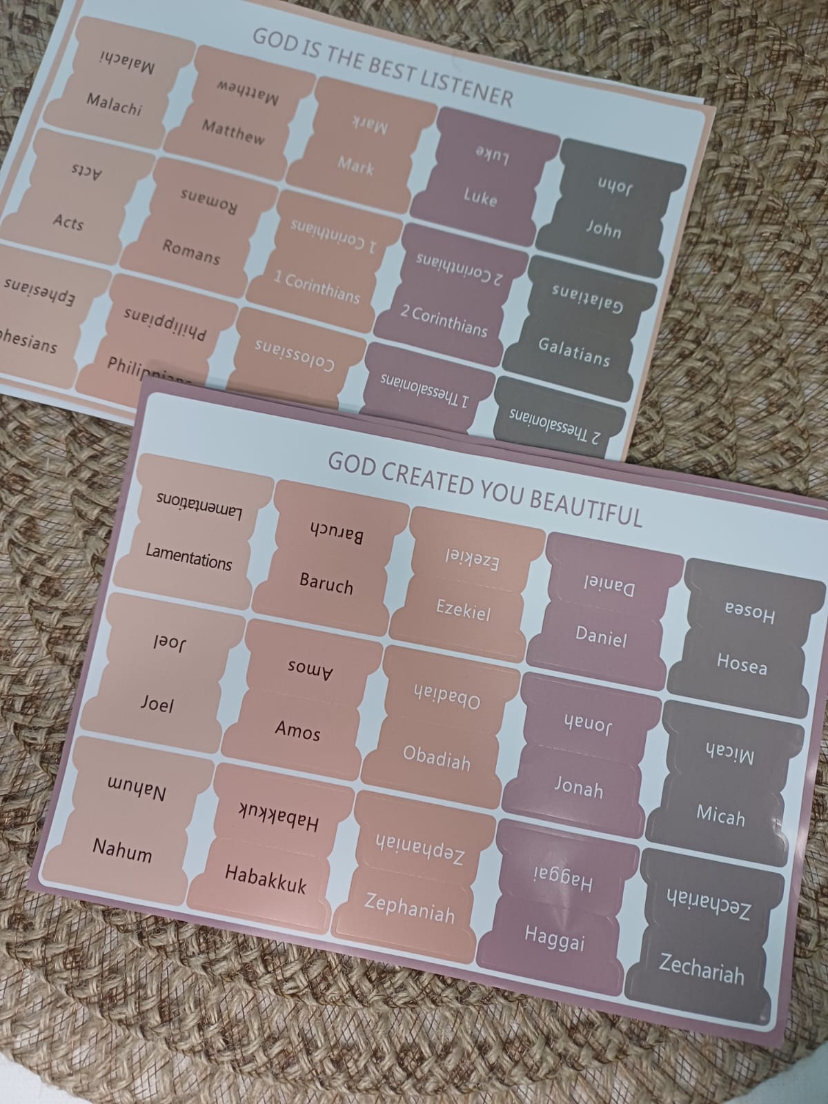 Bible Index Tabs - Earth Tones