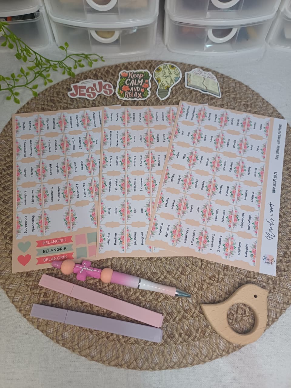 Bible Index Tabs;All Languages; Neriah’s Light