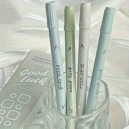 Dual Tip Gradient Highlighters - 4 Pack