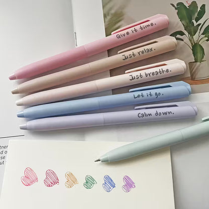 Morandi Color Gel Pens – 6 Piece Set for Journaling ; Neriah’s Light