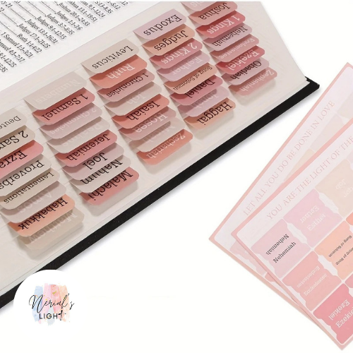 Bible Index Tabs - Pink