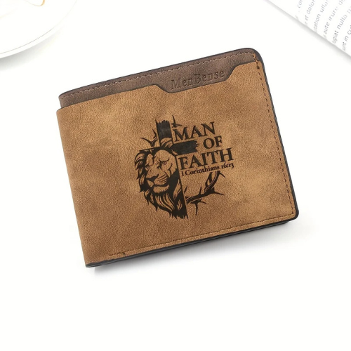 Men's Lion Wallet - Brown
