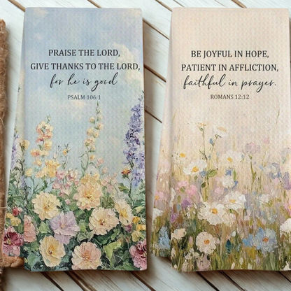 Kitchen Towels – Faith Motif | Vintage Scripture Tea Towels