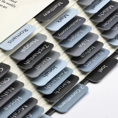 Bible Index Tabs - Grey-blue