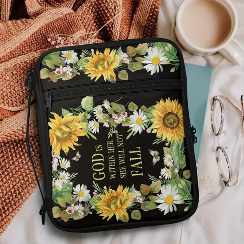 Neriah's Light – Sunflower Bible Carry Bag; Faithful & Bright Design