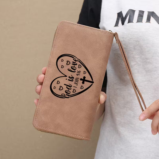 Wallet - God is Love (Brown)