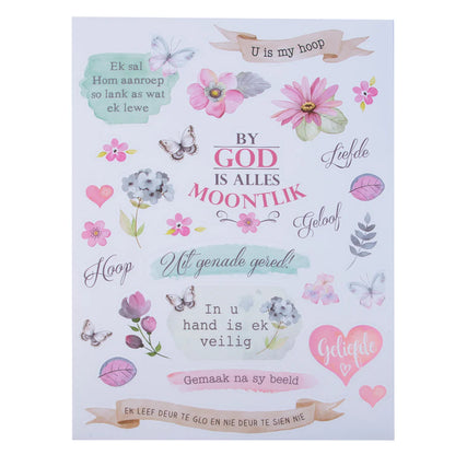 Drie Plakker Bladsye – Bybel Joernaal Plakkers; Afrikaans; Neriah’s Light