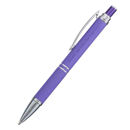 Neriah’s Light; Be Still and Know Pen; Purple Metal Tube Gift