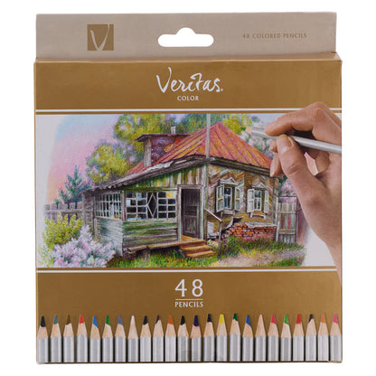 Veritas Coloring Pencils – 48 Piece Creative Set ; Neriah’s Light