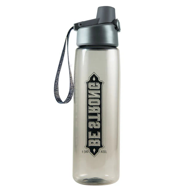 Be Strong; Black Plastic Bottle; Joshua 1:9; Neriah’s Light