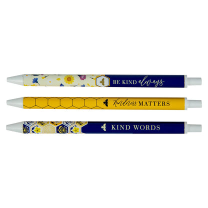 Neriah’s Light; Kindness Matters Pen Set; 3-Piece Retractable Gift