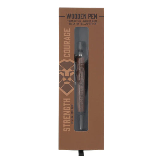 Neriah’s Light; Strength & Courage Pen; Wooden Finish Gift Boxed