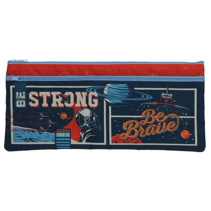 Neriah’s Light; Be Strong Be Brave Pencil Case; Canvas Design