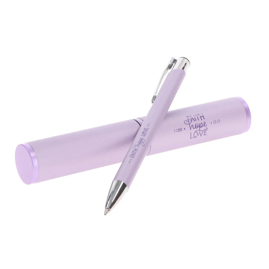 Neriah’s Light; Faith Hope Love Pen; Tube Gift Packaging