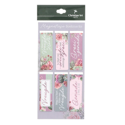 Vind Vreugde Afrikaans Six-Piece Magnetic Bookmark Set