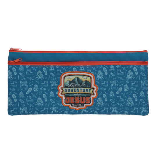Neriah’s Light; Life Is an Adventure Pencil Case; With Jesus Design