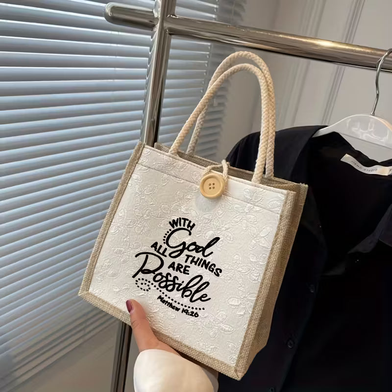 Tote Bag - With God all things are Possible