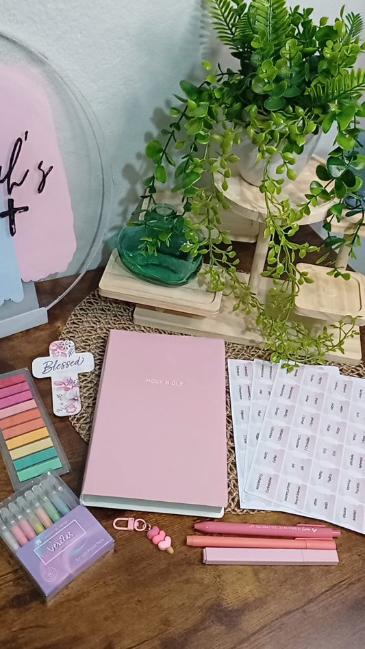 Pink Bible Gift Set