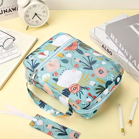 Bible Carry Bag - Blue Floral
