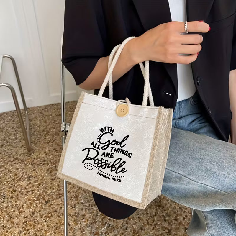 Tote Bag - With God all things are Possible