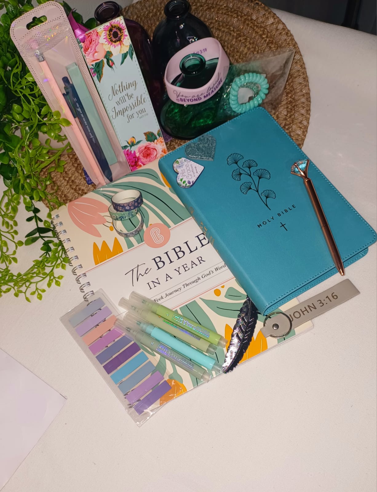 Premium Bible Journaling Kit | NLT Gift Set with Tools
